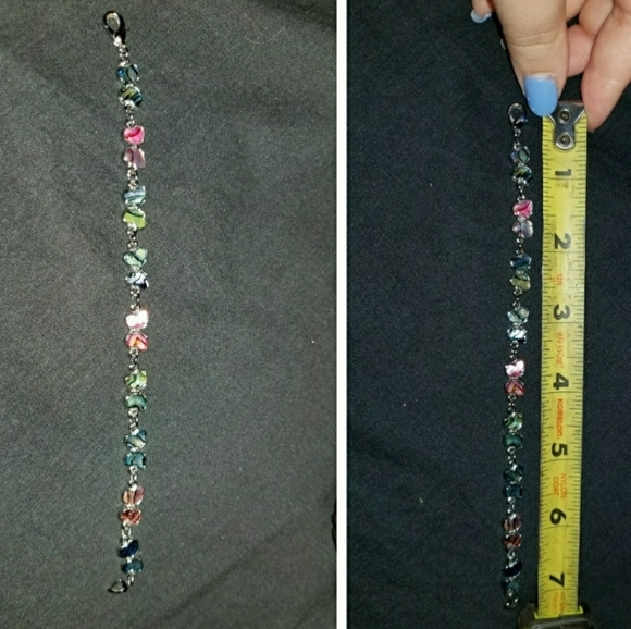 Bundle cross and butterfly sterling silver bracelets - Picture 2 of 2